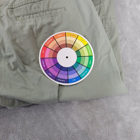 Croft Barrow Womens Pants 18 Plus Capri Green Lightweight Comfy Casual GRE38E - Picture 7 of 7